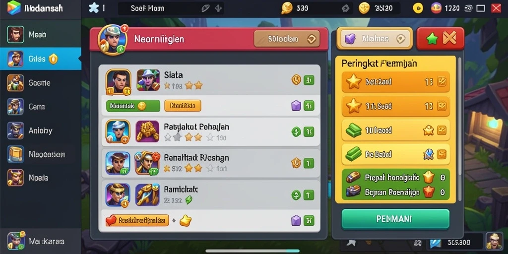 Interaksi sosial yang memungkinkan pemain berkomunikasi.