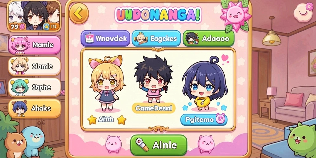 Screenshot menampilkan fitur item dan senjata dalam game.